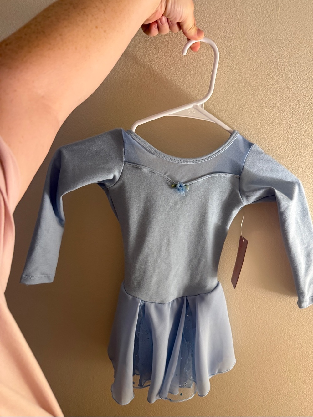 Light Blue Girls' Ballet Dress Skating Costume